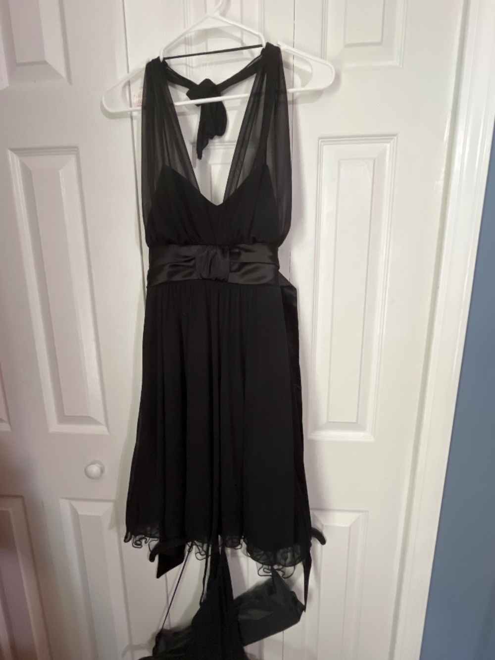 Vintage Y2K Speechless Black Mesh Halter Dress - Homecoming / HOCO